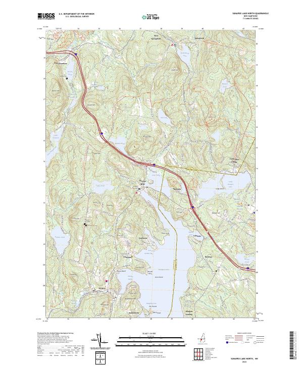 Sunapee Lake North, NH — USGS 7.5-minute topo (2024)