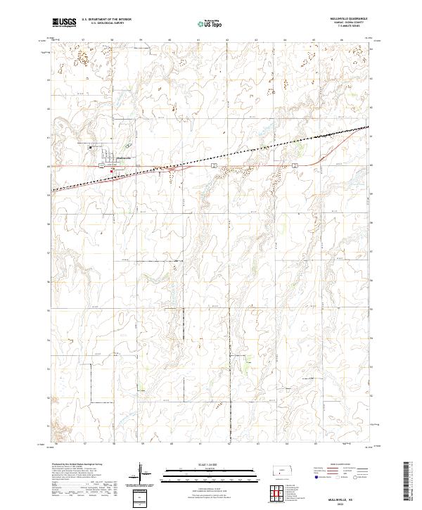 Mullinville, KS — USGS 7.5-minute topo (2022)