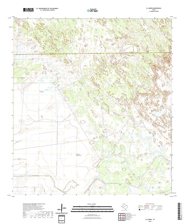 El Jardin, TX — USGS 7.5-minute topo (2022)