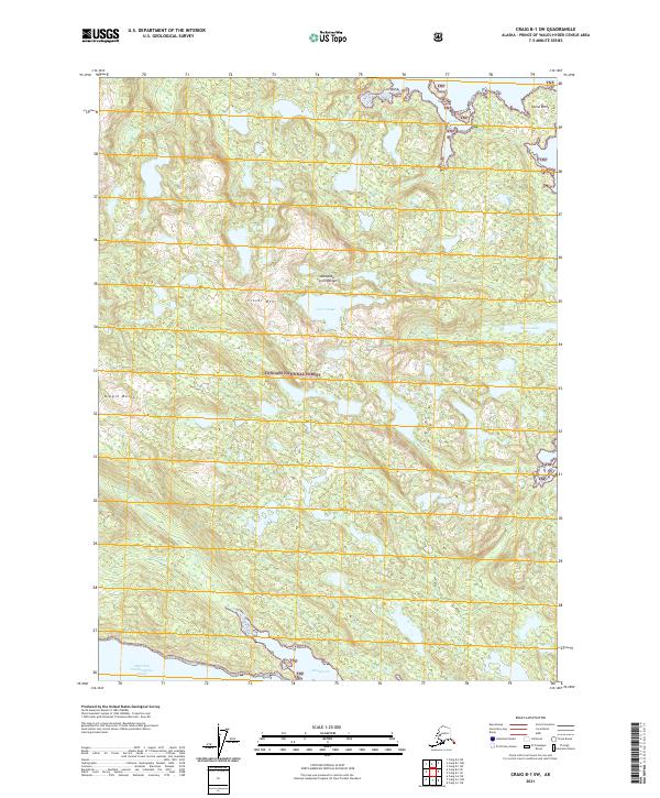 Craig B-1 SW, AK — USGS 7.5-minute topo (2021)