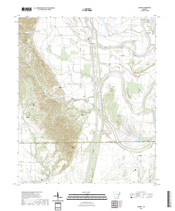 Dansby, AR — USGS 7.5-minute topo (2024)