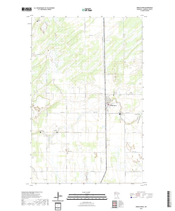 Middle River, MN — USGS 7.5-minute topo (2022)