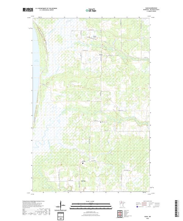 Saum, MN — USGS 7.5-minute topo (2022)