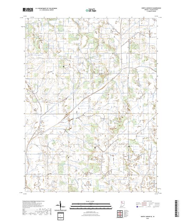 North Judson SE, IN — USGS 7.5-minute topo (2022)