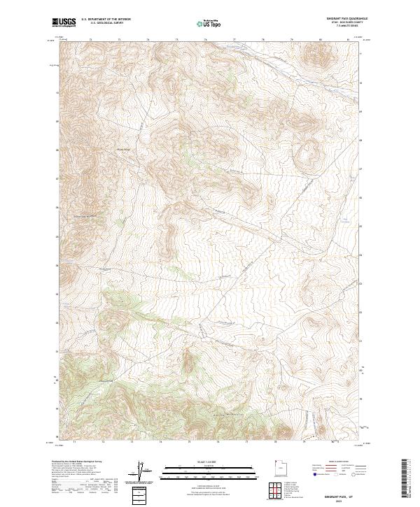 Emigrant Pass, UT — USGS 7.5-minute topo (2023)