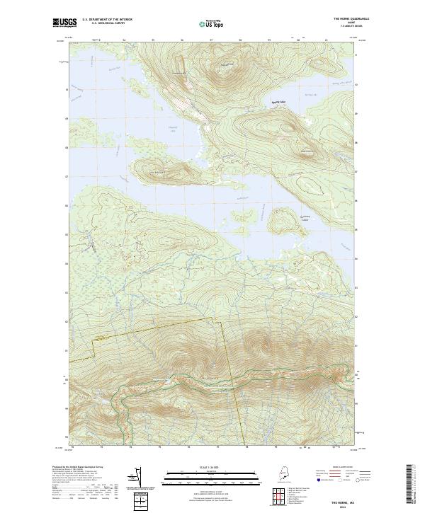 The Horns, ME — USGS 7.5-minute topo (2024)