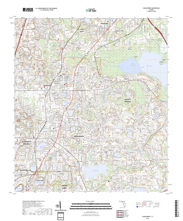 Casselberry, FL — USGS 7.5-minute topo (2024)