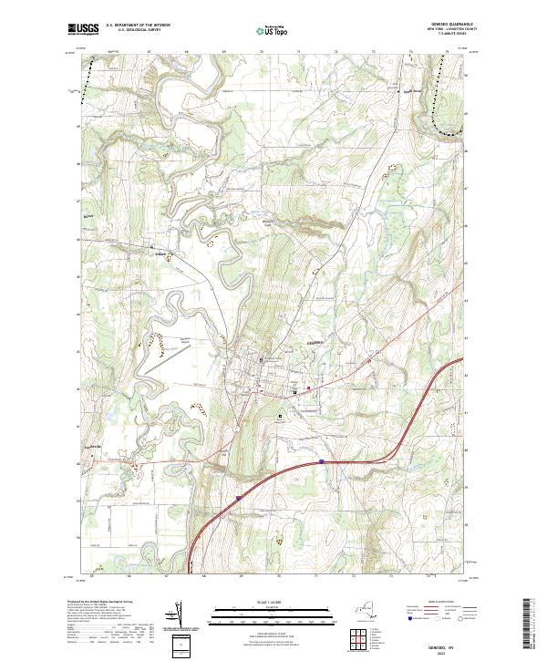 Geneseo, NY — USGS 7.5-minute topo (2023)