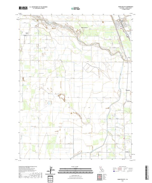 Hamilton City, CA — USGS 7.5-minute topo (2021)