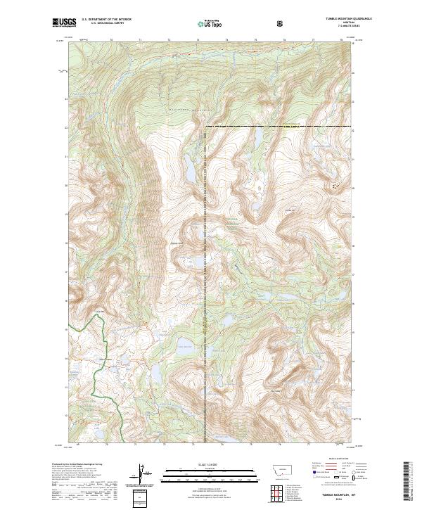 Tumble Mountain, MT — USGS 7.5-minute topo (2024)