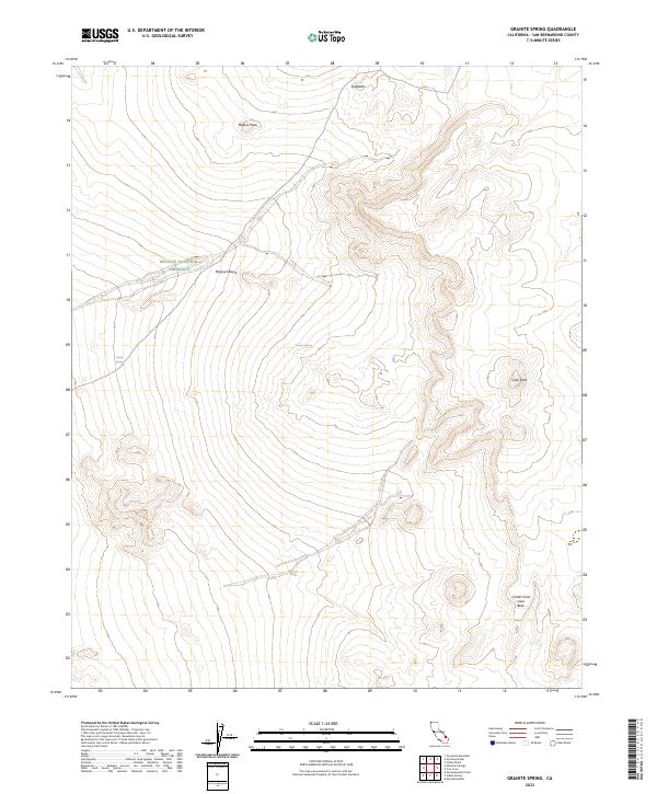 Granite Spring, CA — USGS 7.5-minute topo (2023)