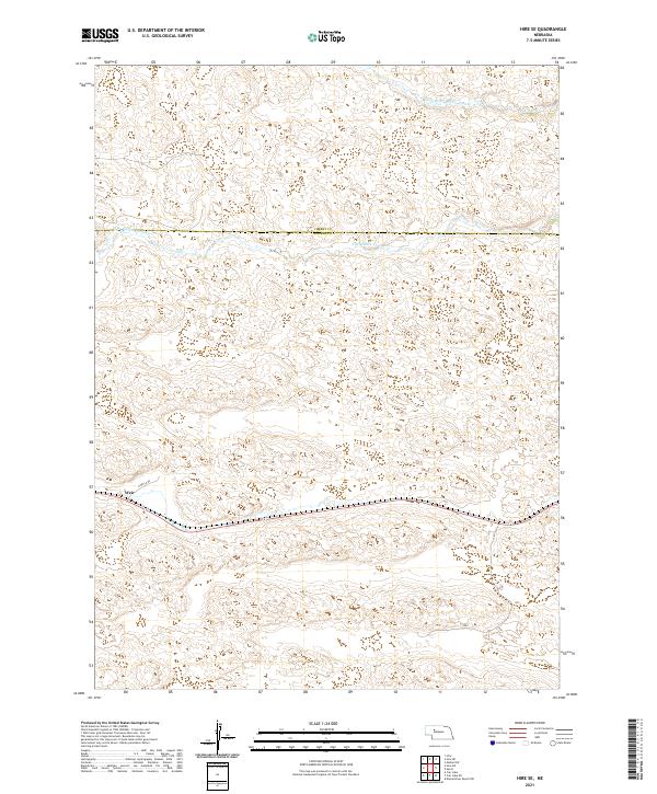 Hire SE, NE — USGS 7.5-minute topo (2021)