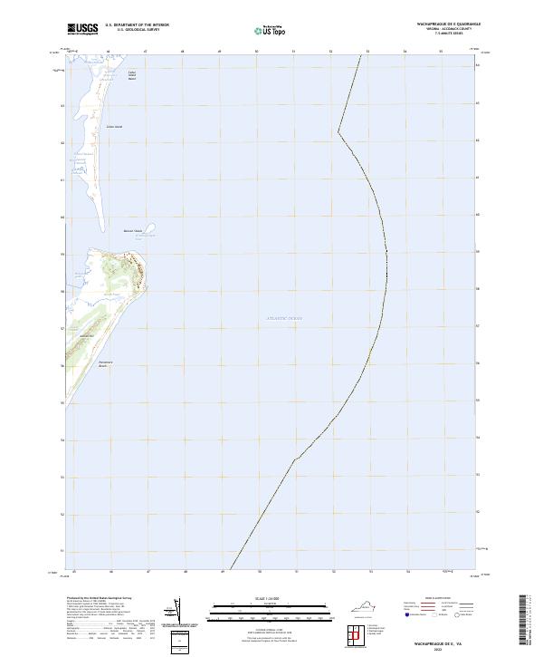 Wachapreague OE E, VA — USGS 7.5-minute topo (2022)