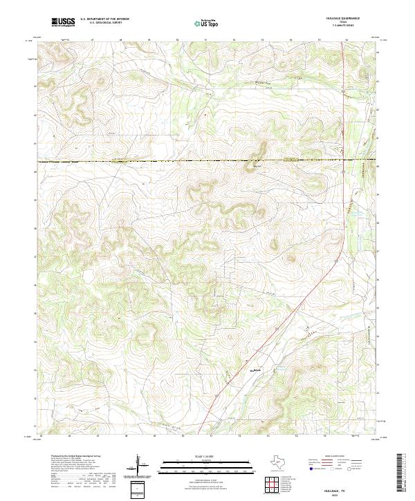Hulldale, TX — USGS 7.5-minute topo (2022)
