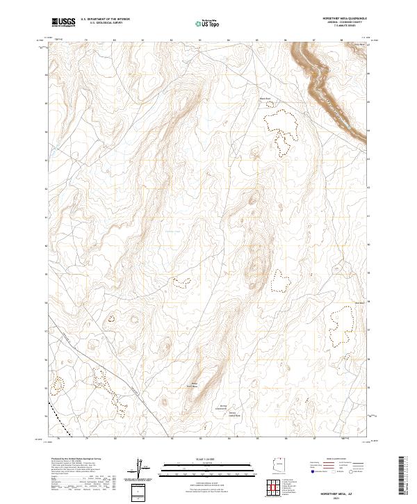 Horsethief Mesa, AZ — USGS 7.5-minute topo (2021)