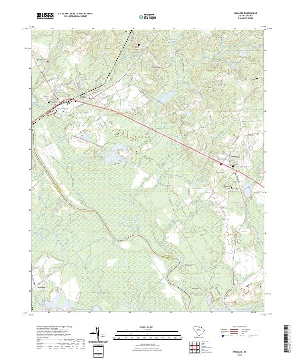 Wallace, SC — USGS 7.5-minute topo (2024)