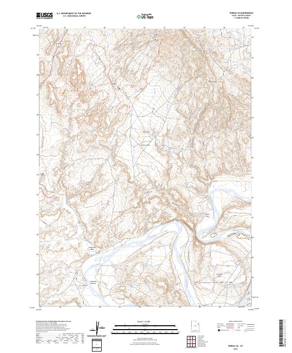 Vernal SE, UT — USGS 7.5-minute topo (2023)