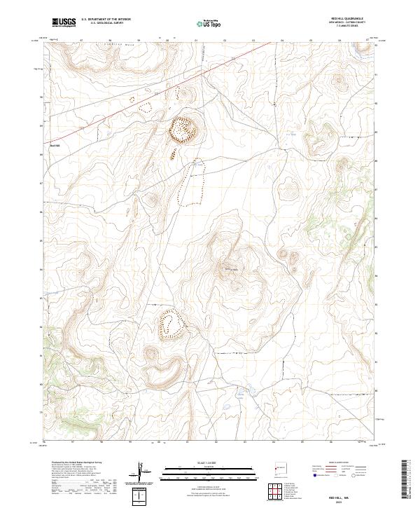 Red Hill, NM — USGS 7.5-minute topo (2023)