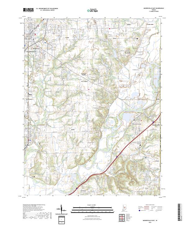 Mooresville East, IN — USGS 7.5-minute topo (2022)