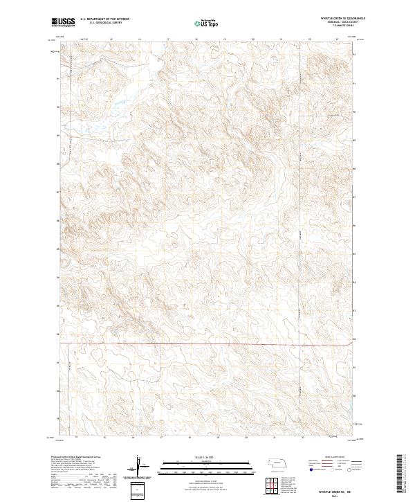 Whistle Creek SE, NE — USGS 7.5-minute topo (2021)