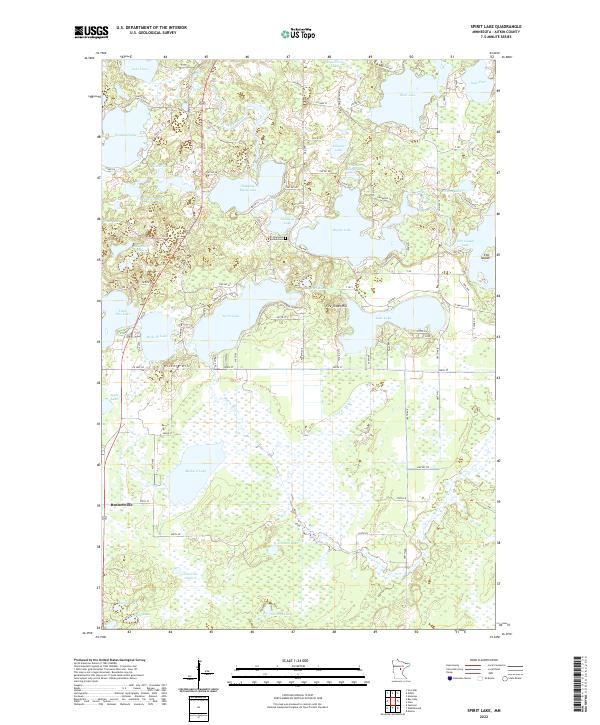 Spirit Lake, MN — USGS 7.5-minute topo (2022)