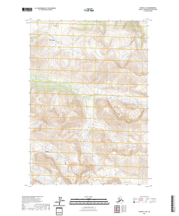 Valdez C-3 SE, AK — USGS 7.5-minute topo (2023)
