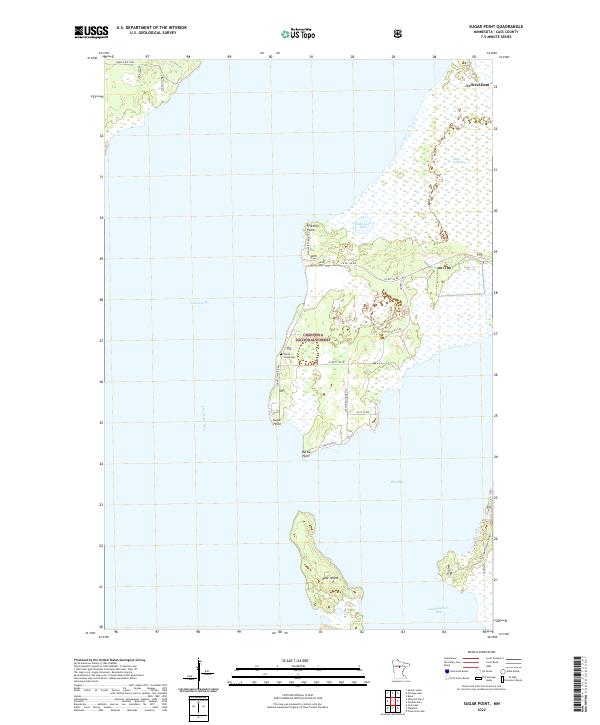 Sugar Point, MN — USGS 7.5-minute topo (2022)
