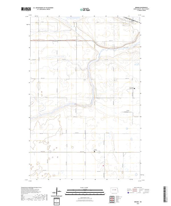 Bremen, ND — USGS 7.5-minute topo (2024)