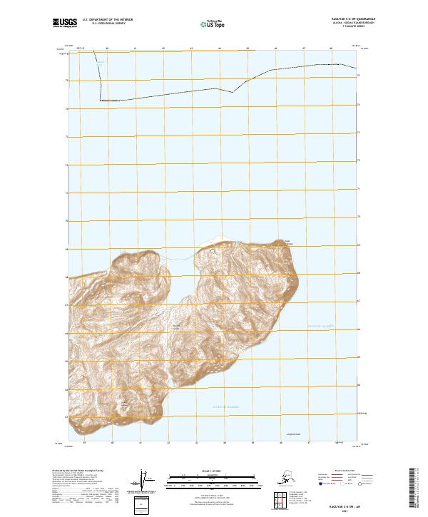 Kaguyak C-6 SW, AK — USGS 7.5-minute topo (2021)