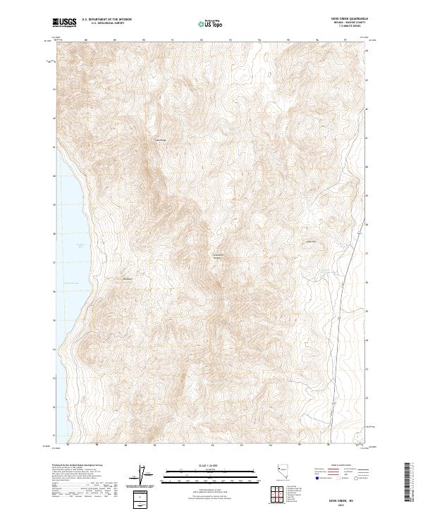 Dove Creek, NV — USGS 7.5-minute topo (2021)