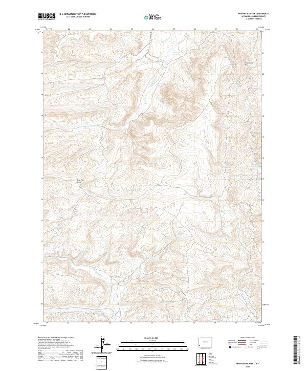 Warfield Creek, WY — USGS 7.5-minute topo (2021)