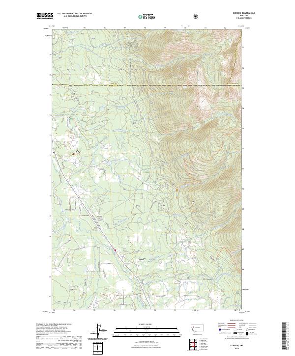 Condon, MT — USGS 7.5-minute topo (2024)