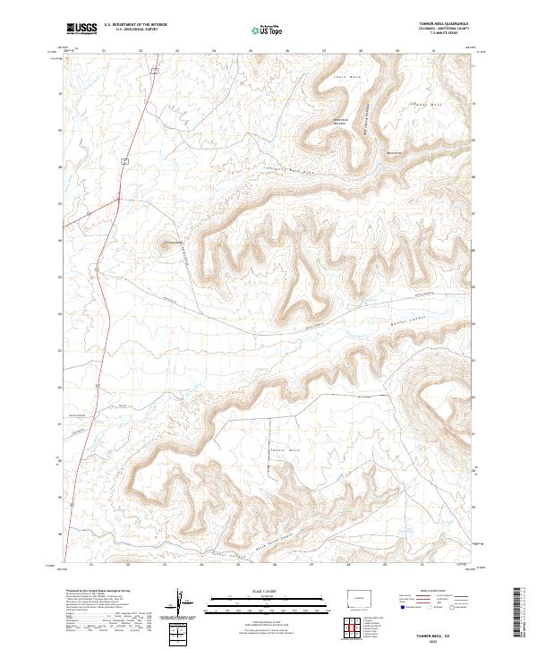 Tanner Mesa, CO — USGS 7.5-minute topo (2022)
