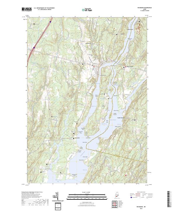 Richmond, ME — USGS 7.5-minute topo (2024)