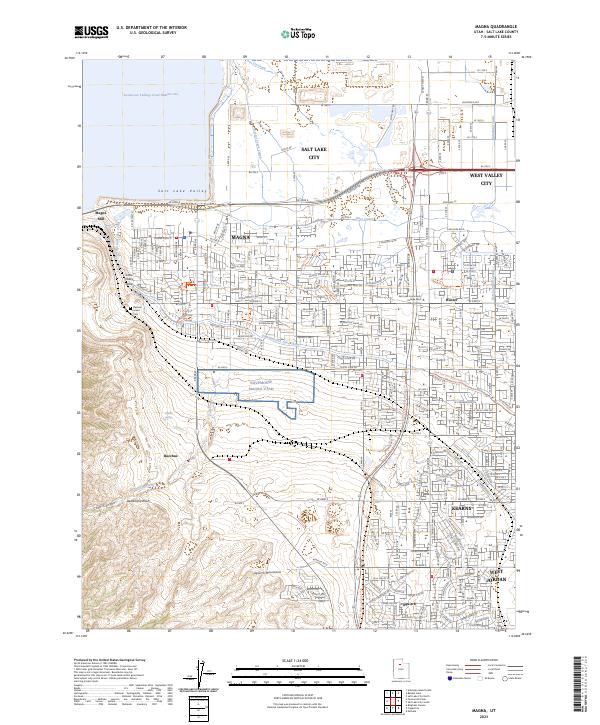 Magna, UT — USGS 7.5-minute topo (2023)