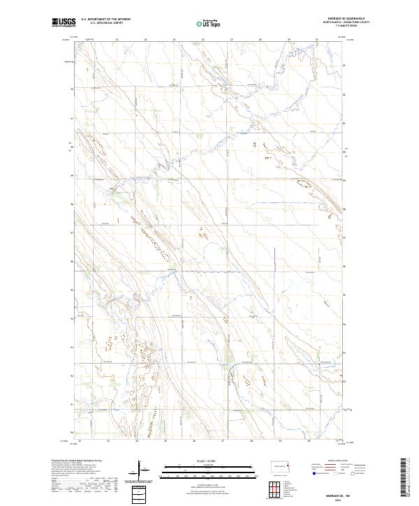 Emerado SE, ND — USGS 7.5-minute topo (2024)