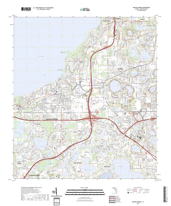 Winter Garden, FL — USGS 7.5-minute topo (2024)