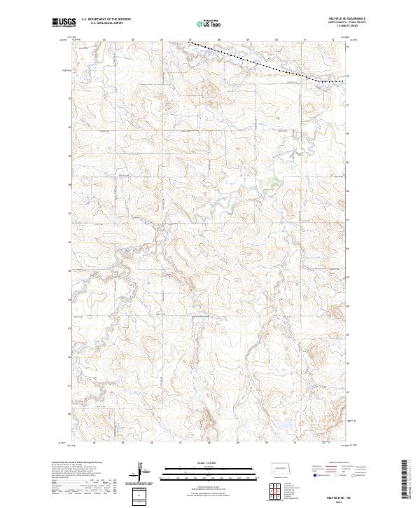 Belfield SE, ND — USGS 7.5-minute topo (2024)