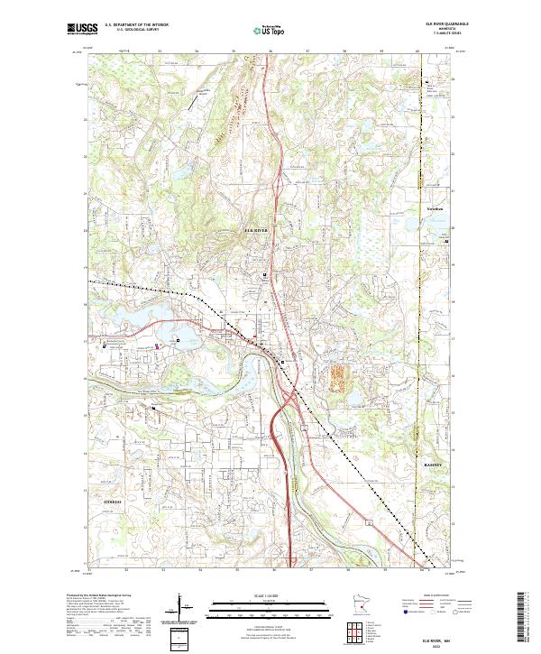 Elk River, MN — USGS 7.5-minute topo (2022)