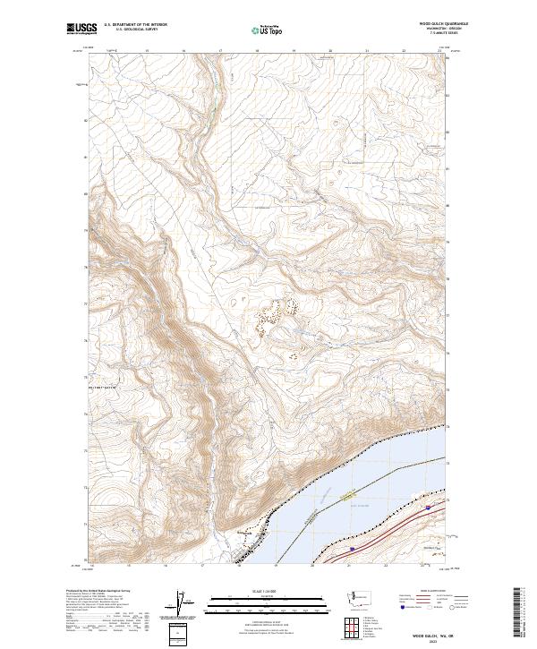 Wood Gulch, WA-OR — USGS 7.5-minute topo (2023)