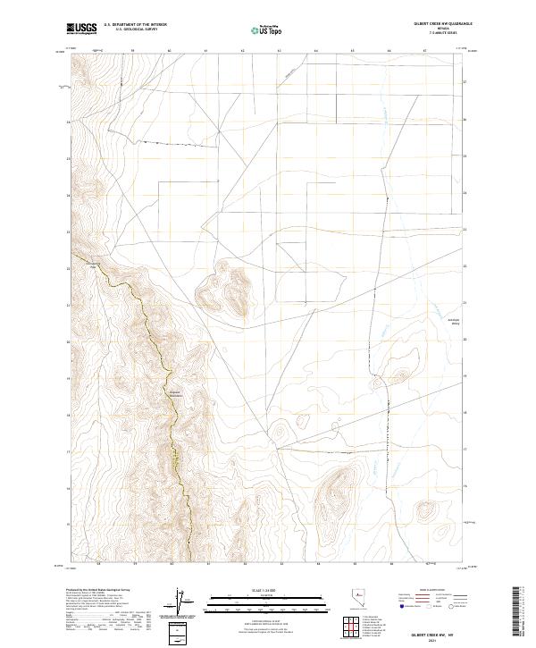 Gilbert Creek NW, NV — USGS 7.5-minute topo (2021)