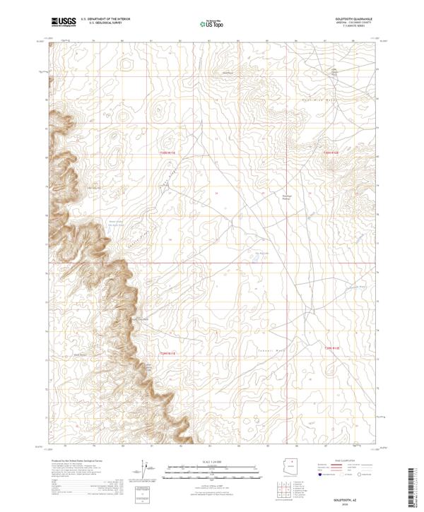Goldtooth, AZ — USGS 7.5-minute topo (2026)