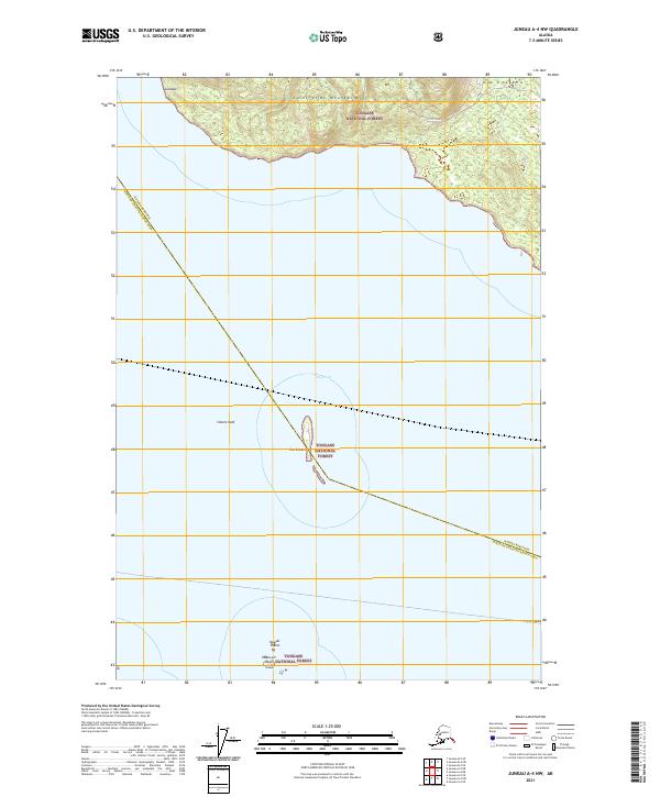 Juneau A-4 NW, AK — USGS 7.5-minute topo (2021)