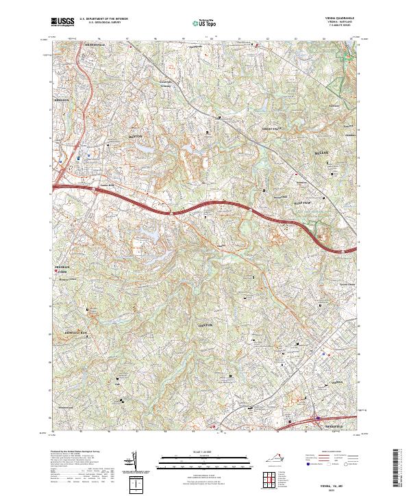 Vienna, VA-MD — USGS 7.5-minute topo (2023)