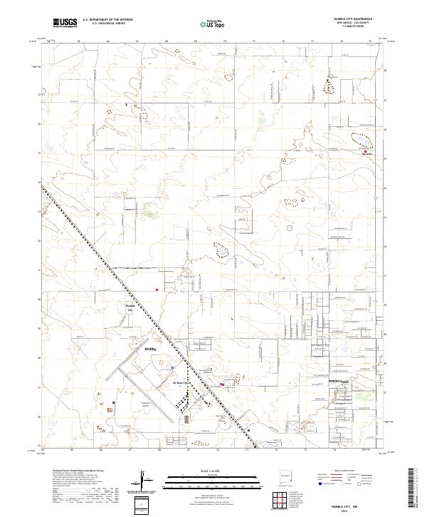 Humble City, NM — USGS 7.5-minute topo (2023)