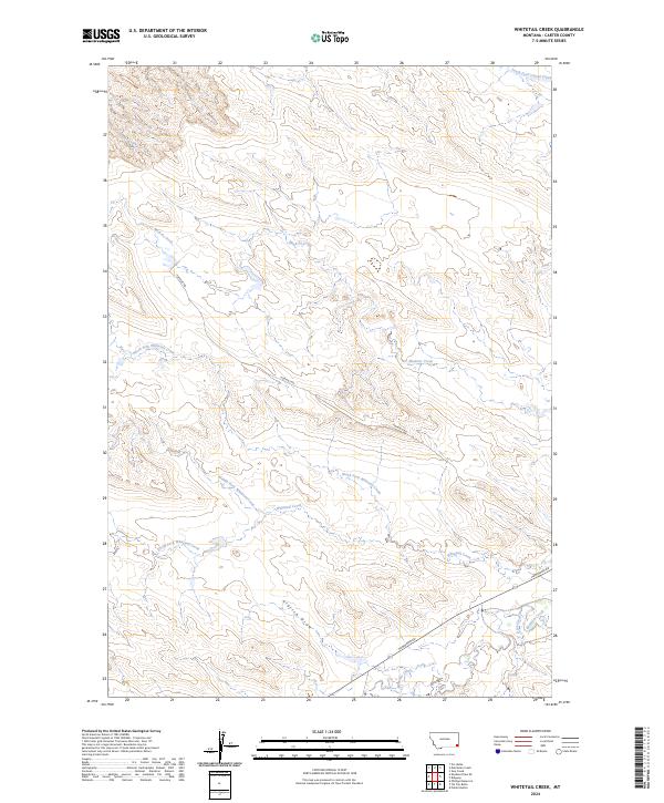 Whitetail Creek, MT — USGS 7.5-minute topo (2024)