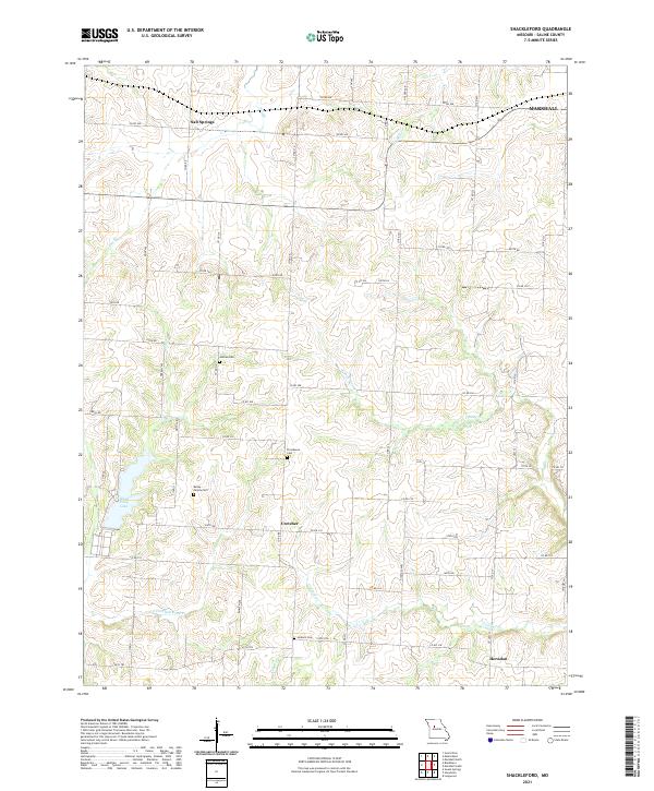 Shackleford, MO — USGS 7.5-minute topo (2021)