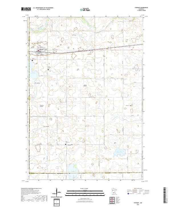 Stewart, MN — USGS 7.5-minute topo (2022)