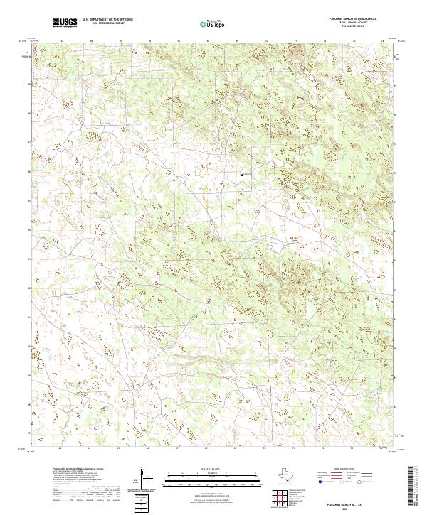 Palomas Ranch SE, TX — USGS 7.5-minute topo (2022)