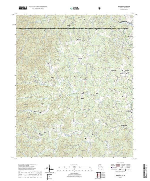 Epworth, GA-TN — USGS 7.5-minute topo (2024)